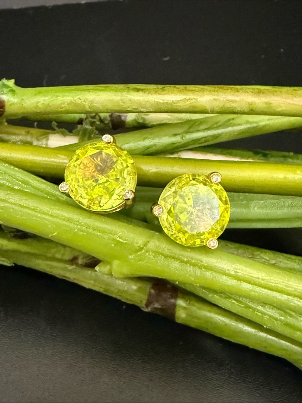 KATE SPADE Lime Green Lime Sherbet Rise & Shine Stud Earrings - Picture 7 of 14